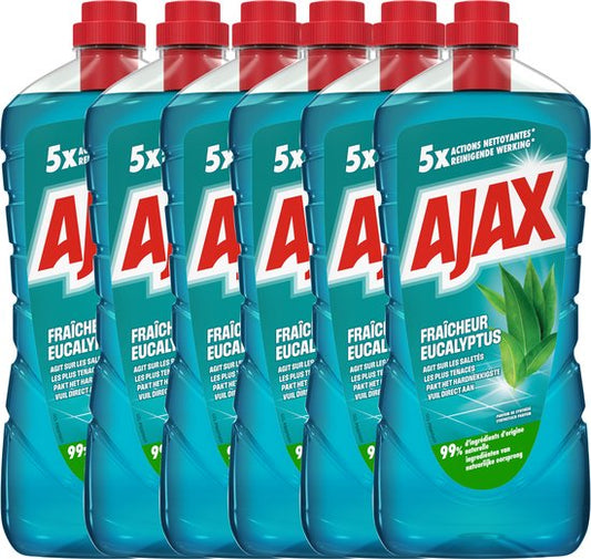 Ajax Allesreiniger - Eucalyptus geur - 6 flessen x 1.25L