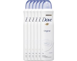 Dove Original Women - 6 x 250  ml - Deodorant Spray - Voordeelverpakking