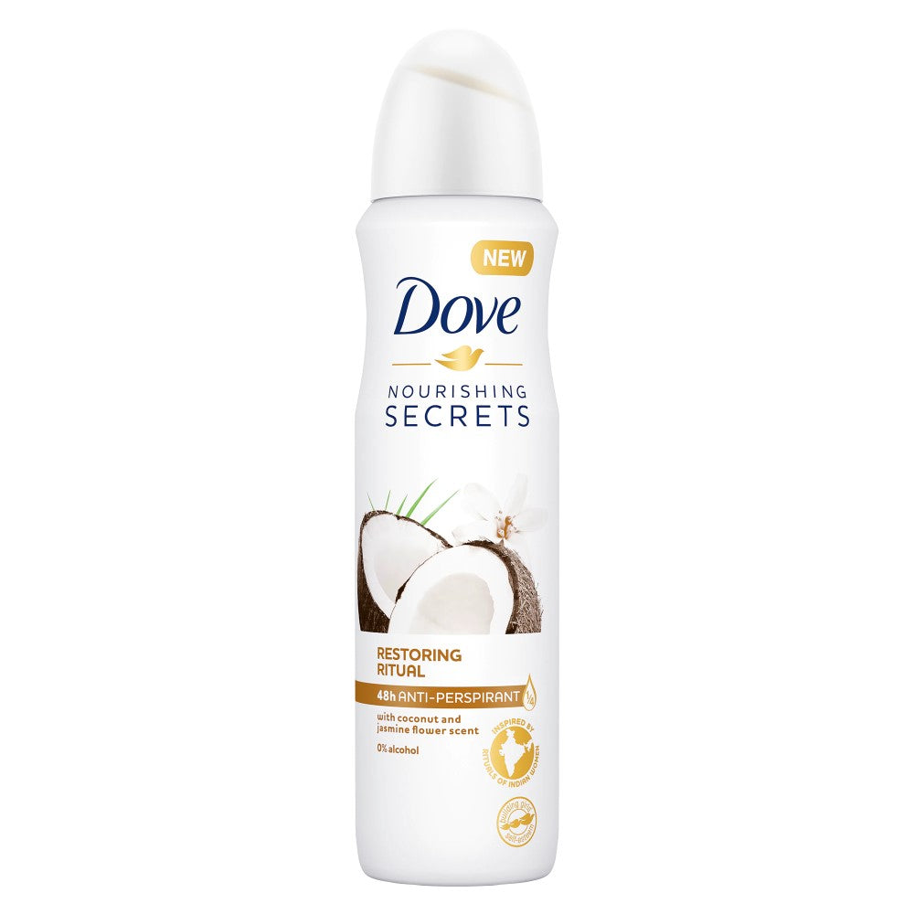 Dove Nourishing Secrets - Deodorant - Spray - Restoring Ritual - Coconut & Jasmin Flower - 150ml
