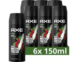 AXE Africa Deodorant Bodyspray - 6 x 150 ml - Voordeelverpakking