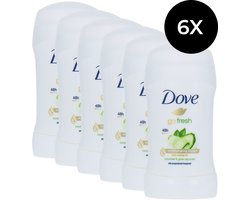 Dove Deodorant roller Go Fresh Cucumber & Green Tea - 6 x 40 ml - voordeelverpakking