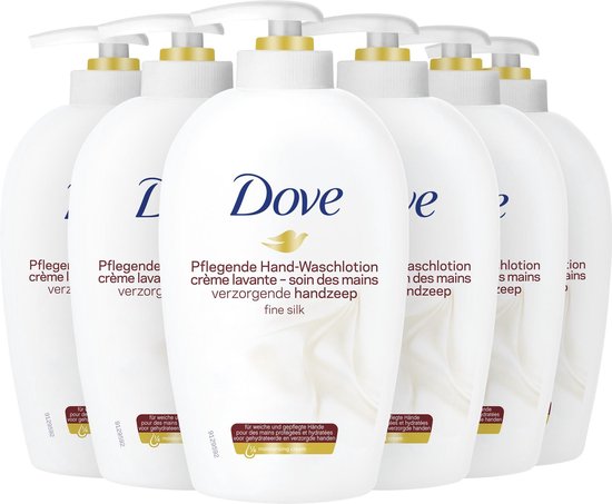 Dove Fine Silk Handzeep - 6 x 250ml - Voordeelverpakking