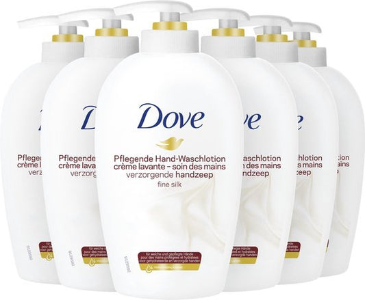 Dove Fine Silk Handzeep - 6 x 250ml - Voordeelverpakking