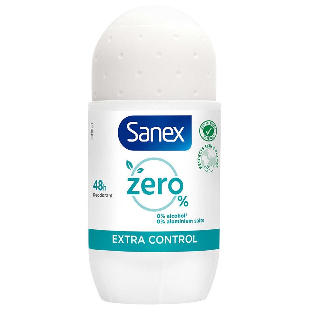 Sanex - Deodorant - Roller - Zero% - Extra Control - 50ml