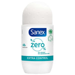 Sanex - Deodorant - Roller - Zero% - Extra Control - 50ml