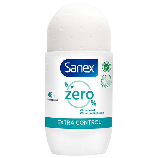 Sanex - Deodorant - Roller - Zero% - Extra Control - 50ml