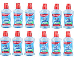 COLGATE MONDWATER TRIPLE ACTION - 12x500ml - Voordeelverpakking