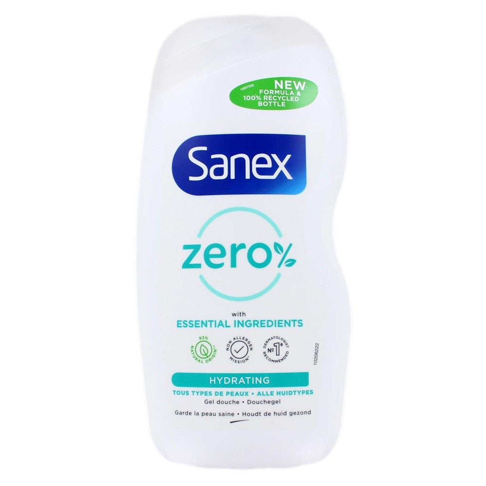 Sanex - Douchegel - Zero% - Hydrating - 500ml