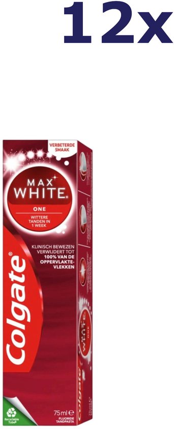 Colgate Tandpasta Max White One - 12 x 75 ml - Voordeelverpakking