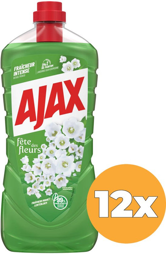 12x Ajax Allesreiniger Fete Des Fleurs Lentebloem (12 x 1250 ml)