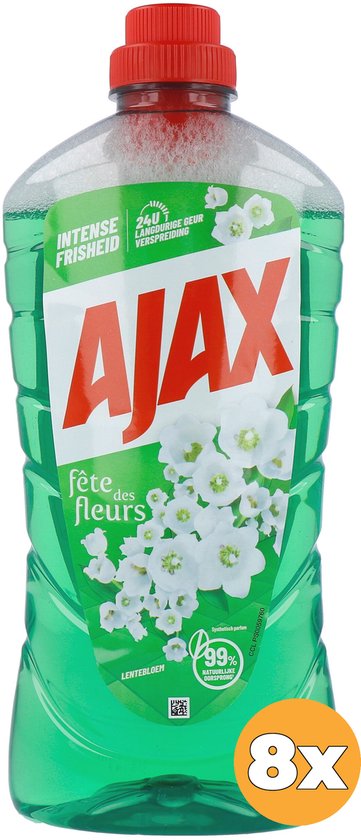 8x Ajax Allesreiniger Fete Des Fleurs Lentebloem (8 x 1000 ml)