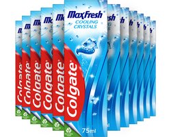 Colgate Tandpasta Max Fresh Cooling Crystals - 12 x 75 ml - Voordeelverpakking