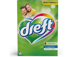 8x Dreft Poeder Wasmiddel Professional 15 Wasbeurten 1,05 kg