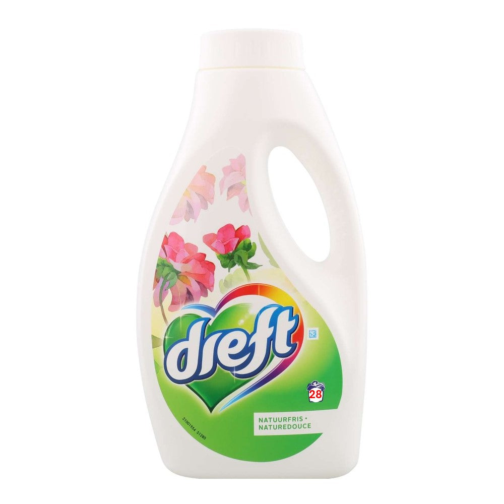 Dreft - Wasmiddel - Vloeibaar - Natuurfris - 28Wb/1.82L