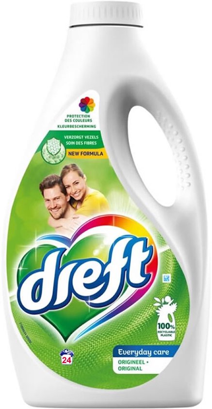 Dreft - Original - Vloeibaar Wasmiddel – 1,2L – 24 Wasbeurten – Kleur- en Vezelbescherming