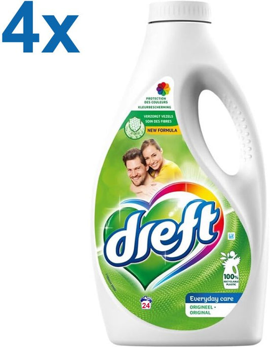 Dreft - Original - Vloeibaar Wasmiddel – 4,8L – 96 Wasbeurten – Voordeelverpakking - Kleur- en Vezelbescherming
