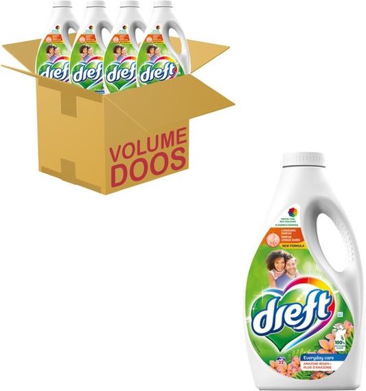 Dreft - Wasmiddel - Vloeibaar wasmiddel - Amazonian Rain - 32wb/1,44L x 4