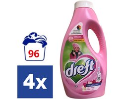 Dreft Vloeibaar Wasmiddel Everyday Care Wol & Zijde - 4 x 24WB (96 wasbeurten)