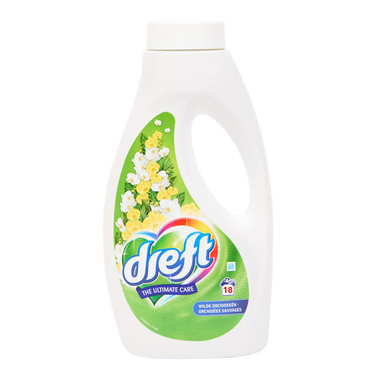 Dreft - Wasmiddel - Vloeibaar - The Ultimate Care - Wilde OrchideeÃ«n - 18Wb/900ml