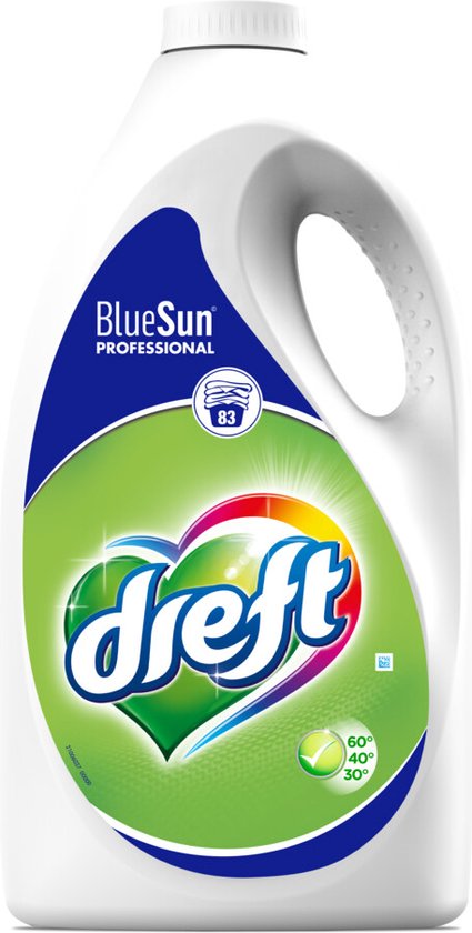 Dreft Vloeibaar Wasmiddel Professional 83 wasbeurten - 3 x 3,73 liter - Voordeelverpakking