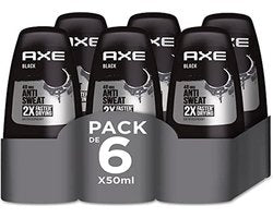 Axe - Deodorant Roller Black - 6 stuks - Voordeelverpakking