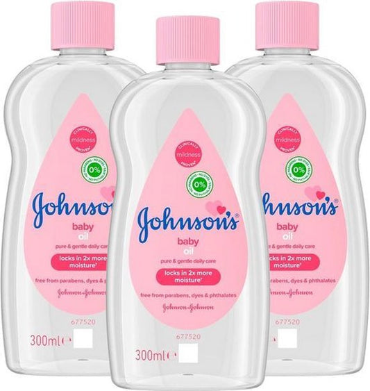 Johnson's  Baby Olie  3 x  Normaal 300ml- Voordeelverpakking