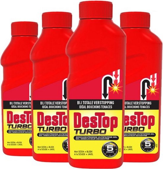 Destop Turbo Ontstopper 1L x4