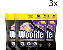 Woolite Zwart, Donker & Denim Wasmiddel met Keratine - 28 Capsules x3