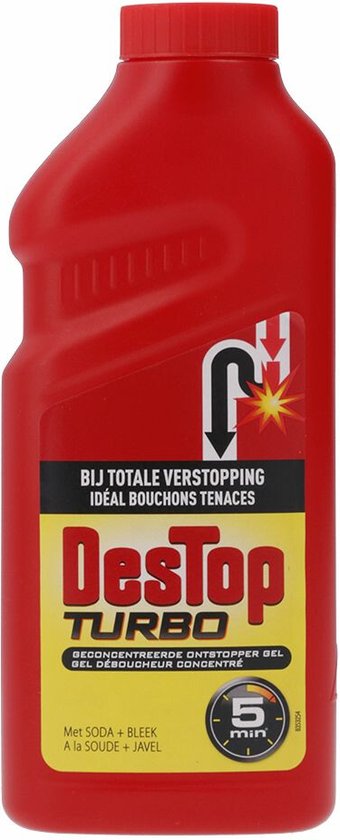 Destop Turbo Ontstopper in 5 minuten - 500 ml x3