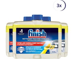 Finish Hygiene Machinereiniger Lemon - 250ml x3