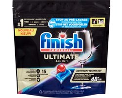 Finish Powerball - Ultimate All in 1 - Vaatwastabletten - Activelift - 15 Capsules