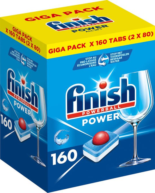 Finish Power All in One Regular Vaatwastabletten - 2 x 80 tabs