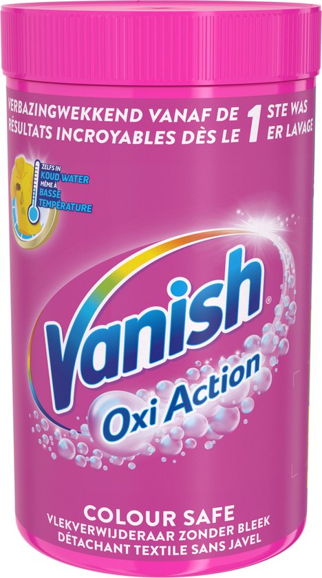 Vanish Oxi Action - Veilige Kleur - Vlekkenverwijderaar Poeder - Zonder Bleek - Gekleurde Was - 1.5 Kg