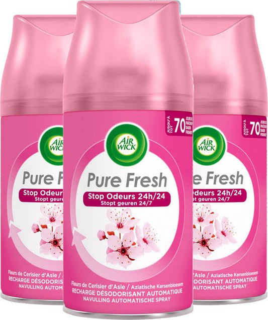 Air Wick - Luchtverfrisser - Navulling - Aziatische Kersenbloesem - 250ml x 3