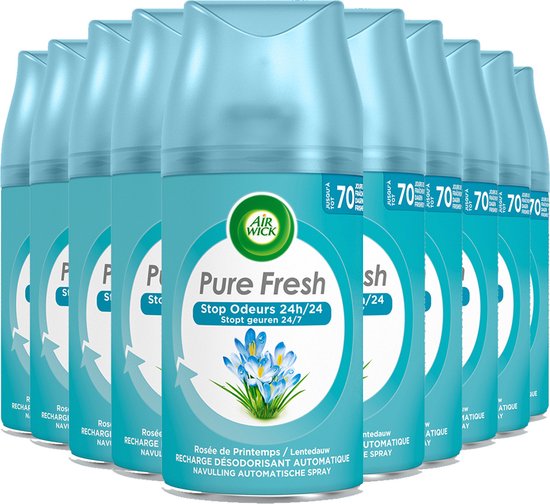 Air Wick - Luchtverfrisser - Navulling - Lentedauw - 250ml x 10