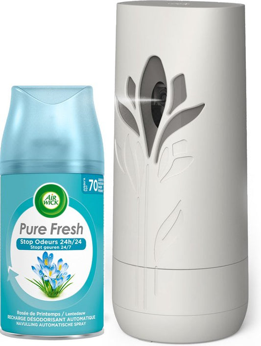 Air Wick Freshmatic Automatische Spray Luchtverfrisser - Navullingen - Pure fresh lentedauw - Voordeelverpakking