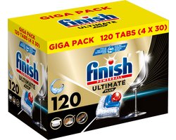 Finish Ultimate Plus All in One regular vaatwastabletten - 120 capsules