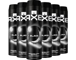 AXE Black XL Deodorant Bodyspray - 6 x 200 ml - Voordeelverpakking