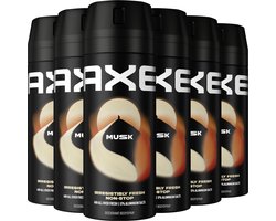 AXE Deodorant Bodyspray - Musk - 6 x 150 ml - Voordeelverpakking