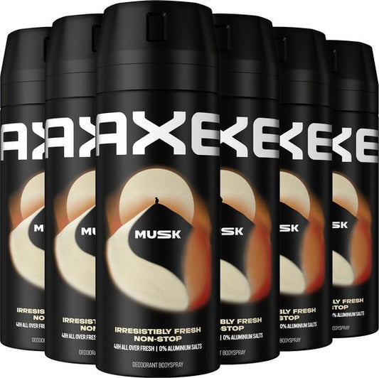 AXE Deodorant Bodyspray - Musk - 6 x 150 ml - Voordeelverpakking