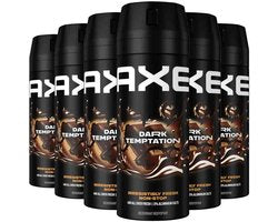 AXE Deodorant Bodyspray - Dark Temptation - 6 x 150 ml - Voordeelverpakking