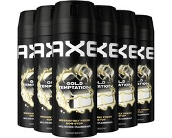 AXE Deodorant Bodyspray - Gold Temptation - 6 x 150 ml - Voordeelverpakking