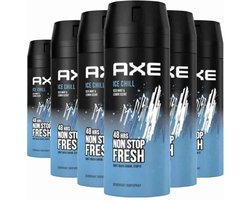 6x Axe Deodorant Bodyspray Ice Chill 150 ml
