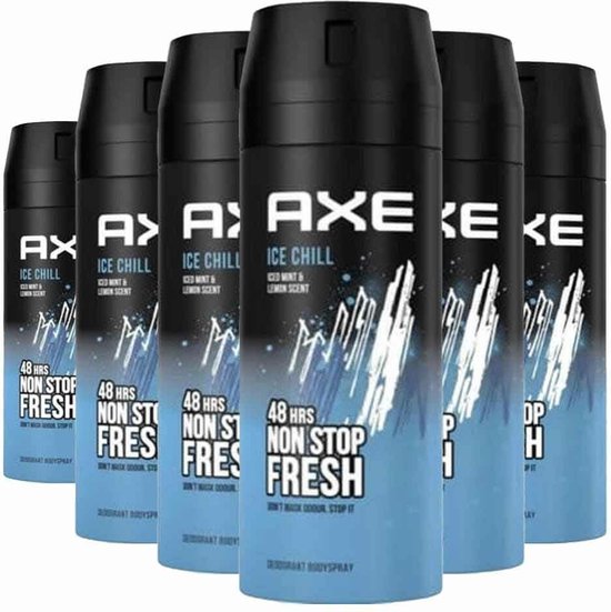6x Axe Deodorant Bodyspray Ice Chill 150 ml