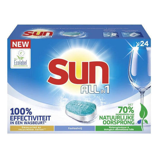 Sun - Vaatwas - Tablet - Allin1 - Regular - 24Wb/420g