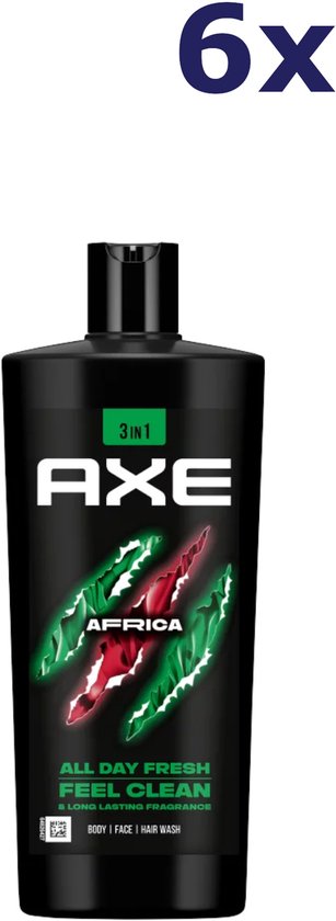 6x AXE Douchegel Africa 700 ml