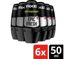 Axe Epic Fresh Deodorant Roller - 6 x 50 ml - Voordeelverpakking