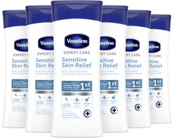 Vaseline Bodylotion Sensitive Skin Relief - 6 x 400 ml - Voordeelverpakking