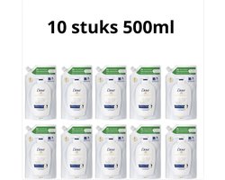 Dove - Handzeep - Navulling 10 x 500 ml - Voordeelverpakking - Verzachtende en Hydraterende Handzeep