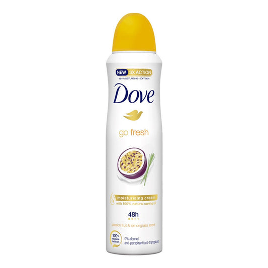 Dove - Deodorant - Spray - Go Fresh - Passion Fruit & Lemongrass Scent - 150ml